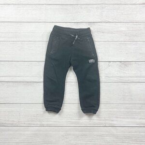 H&M Kids Black Jogger Sweatpants Zipper Pockets 2T